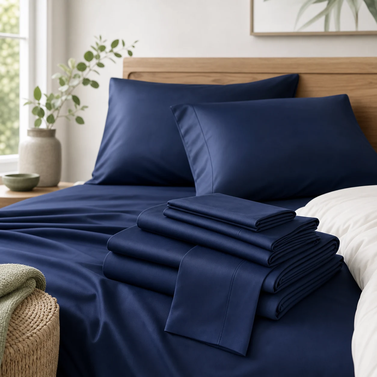 Krimano Bamboo Viscose Queen Sheet Set